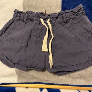 Harlow Women's Athletic Shorts in Navy and Cream